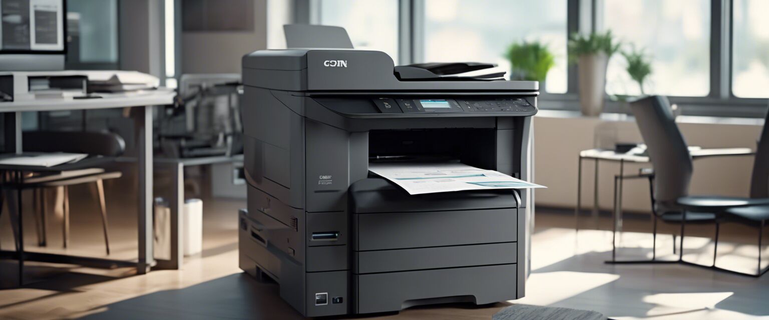 Printer in use with HP toner cartridges